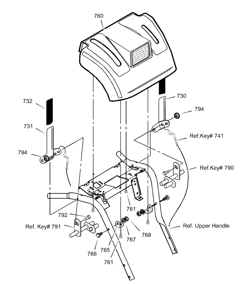 Control Panel Diagram and Parts List for 633134X54A 2002 Briggs and Stratton Snow Blower